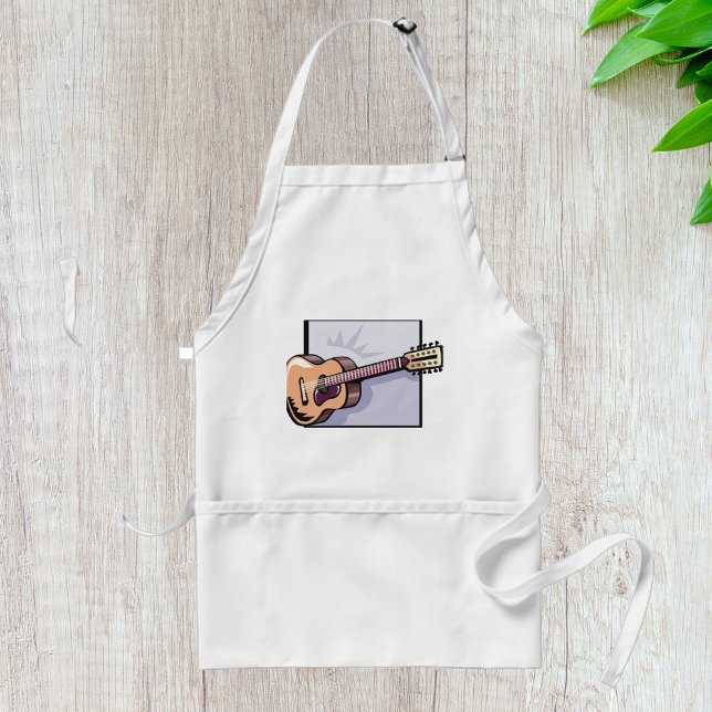 Retro Acoustic 12-String Guitar  Adult Apron (Creator Uploaded)