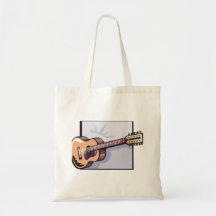 Retro Acoustic 12-String Guitar Tote Bag