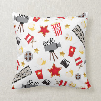 Retro Acting Movies Theatre/Theater Throw Pillow