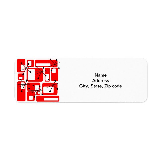Retro Adress Label (Front)