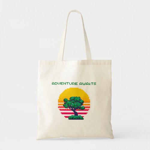 Retro Adventure Awaits Gamer Tote Bag