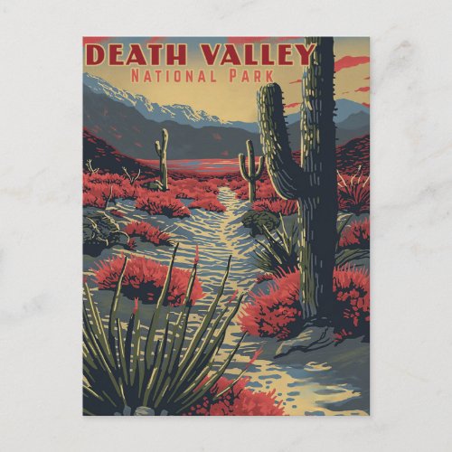 Retro Adventure in Death Valley National Park Postcard