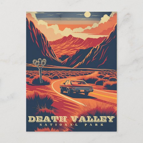 Retro Adventure in Death Valley National Park Postcard