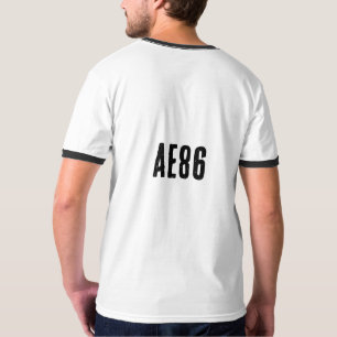 Retro AE86 Tokyo Drift Car Graphic Ringer T-Shirt