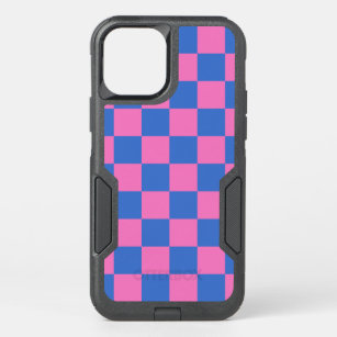 Y2K Cute Retro Aesthetic Checkered Smiley Face Phone Case for iPhone