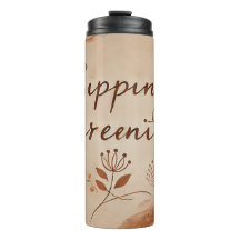 Retro Aesthetic Coffee Thermal Tumbler | Vintage T