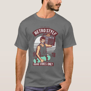 Retro Aesthetic Costume Party Outfit - 70S 80S 90S T-Shirt