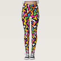 Retro Aesthetic Funky Swirls Colorful Pattern y2k 