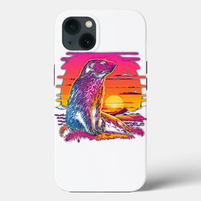 Retro Aesthetic Groundhog 45 Case-Mate iPhone Case (Back)