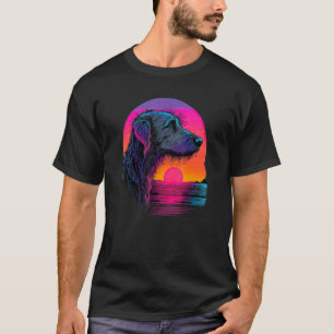 Retro Aesthetic Irish Wolfhound Dog T-Shirt