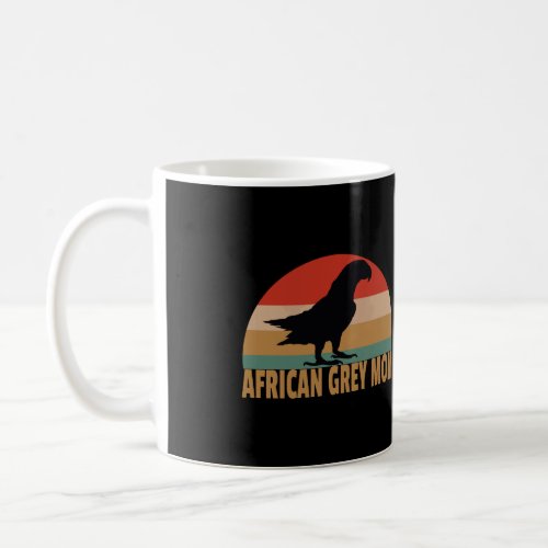 Retro African Grey Mom Bird Lover Vintage Parrot G Coffee Mug