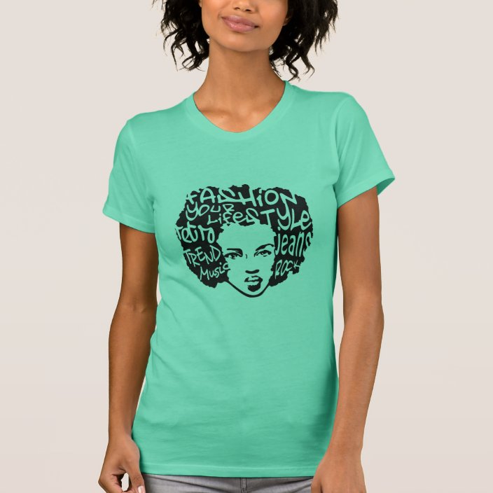 Retro Afro T-Shirt | Zazzle.com
