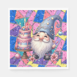 Retro Age Birthday Napkins