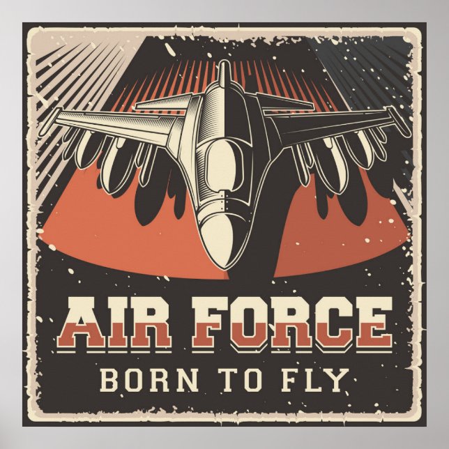Retro Air Force Poster (Front)