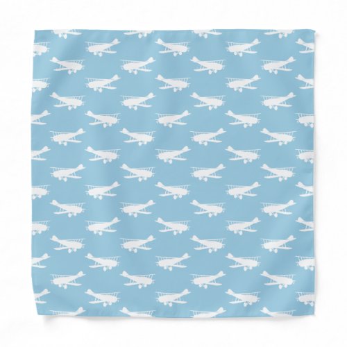 Retro Airplane Design Antique Plane Art Aviation Bandana