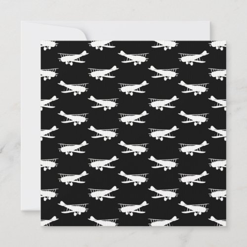 Retro Airplane Design Antique Plane Art Aviation Note Card