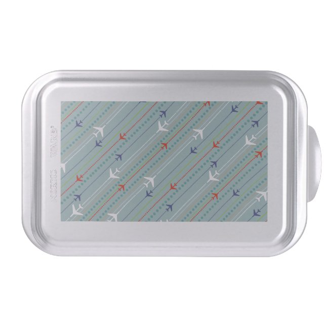 Retro Airplane Pattern Cake Pan (Front)