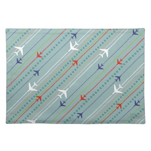 Retro Airplane Pattern Cloth Placemat