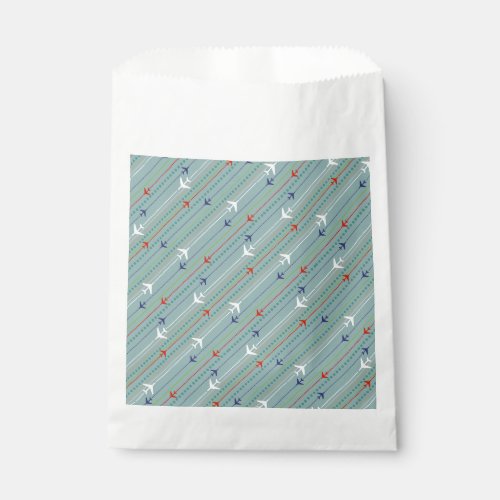 Retro Airplane Pattern Favor Bags