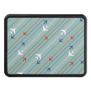 Retro Airplane Pattern Hitch Cover