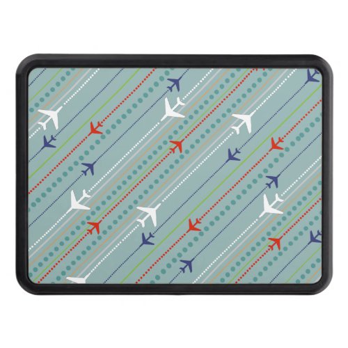 Retro Airplane Pattern Hitch Cover