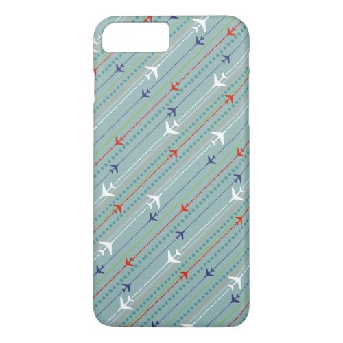 Retro Airplane Pattern iPhone 7 Plus Case