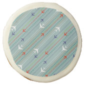Retro Airplane Pattern Sugar Cookies (Front)
