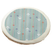 Retro Airplane Pattern Sugar Cookies (Angled)