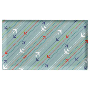 Retro Airplane Pattern Table Card Holder