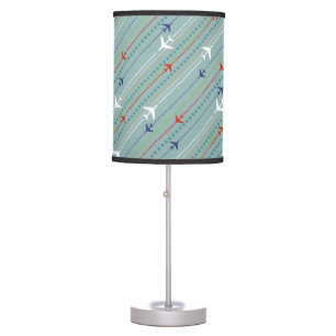 Retro Airplane Pattern Table Lamp