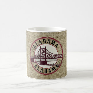 Retro Alabama Bridge Stamp Coffee Mug