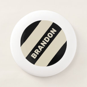 Retro Alabaster Three Bold Stripes with Name Wham-O Frisbee