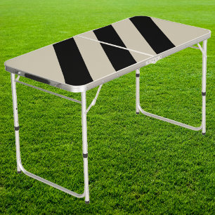 Retro Alabaster Three Stripes Tailgate Beer Pong Table