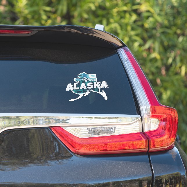 Retro Alaska Sticker (Car Side)