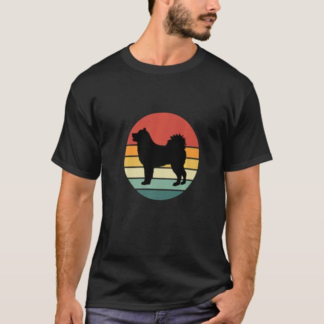 Retro Alaskan Malamute  Dog  Owner Men Women T-Shirt (Front)