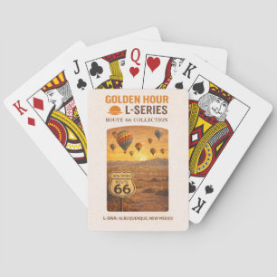 Retro Albuquerque New Mexico Route 66 Landmark Art Poker Cards
