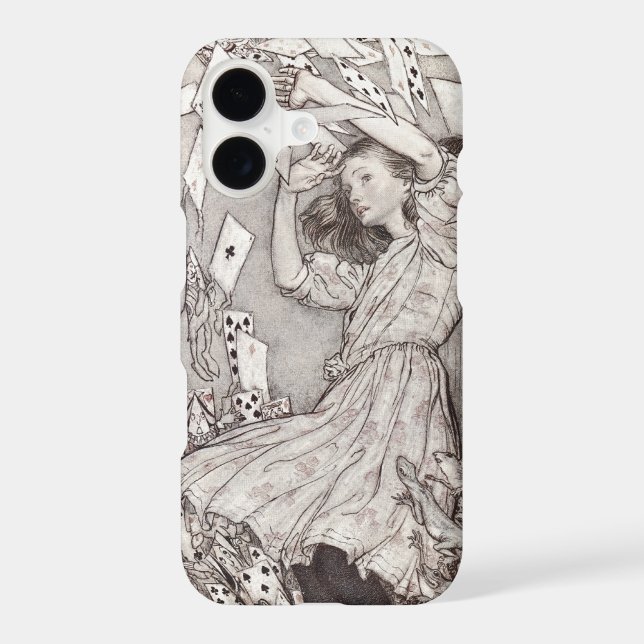 Retro Alice Falling Cards Victorian Design Case-Mate iPhone Case (Back)