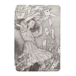 Retro Alice Falling Cards Victorian Design iPad Mini Cover