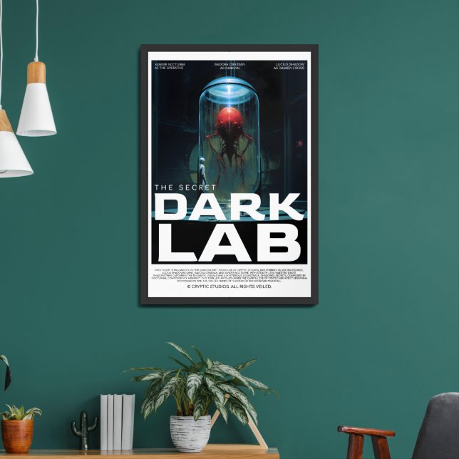 Retro Alien Sci-Fi Movie Inspired Wall Poster (Living Room 2)
