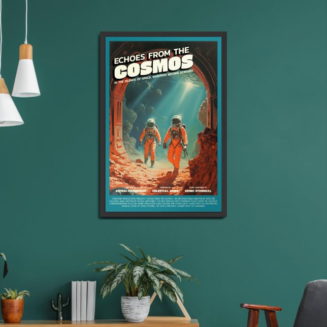 Retro Alien Sci-Fi Movie Inspired Wall Poster (Living Room 2)