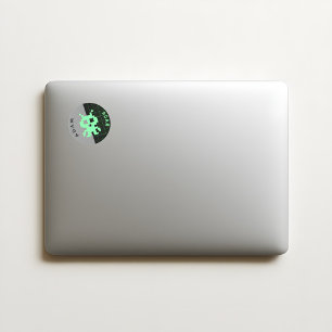 Retro Alien Sticker – Custom Name