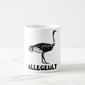 Retro Allegedly Ostrich Coffee Mug