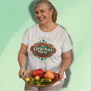 Retro Almost All Original Parts Custom Plus Size T-Shirt