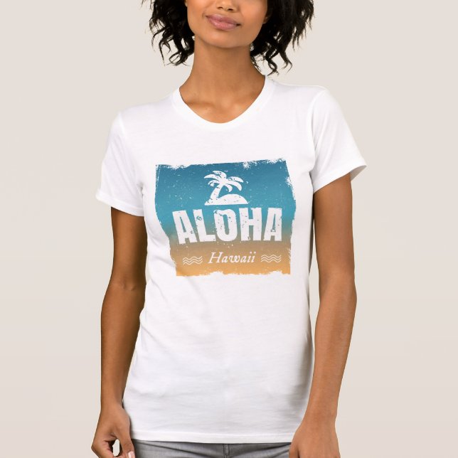 Retro Aloha Hawaii T-Shirt (Front)