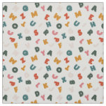 retro alphabet soup fabric