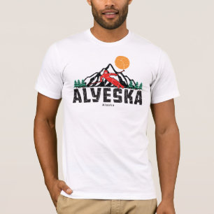 Retro Alyeska Ski Sunset T-Shirt