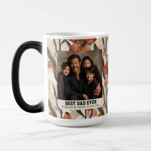 Retro Amaryllis Flower Grandpa To Be Keepsake Color Morph Mug