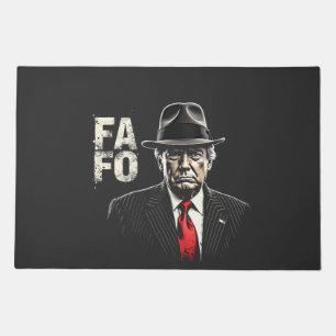 Retro American Donald Trump FAFO USA Flag Patriot Doormat