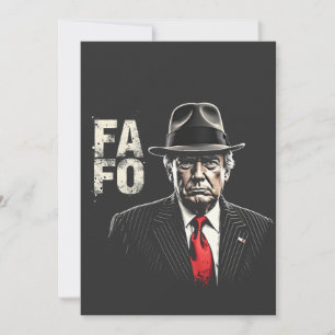 Retro American Donald Trump FAFO USA Flag Patriot Invitation