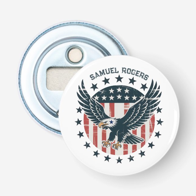 Retro American Eagle  Bottle Opener (Front)